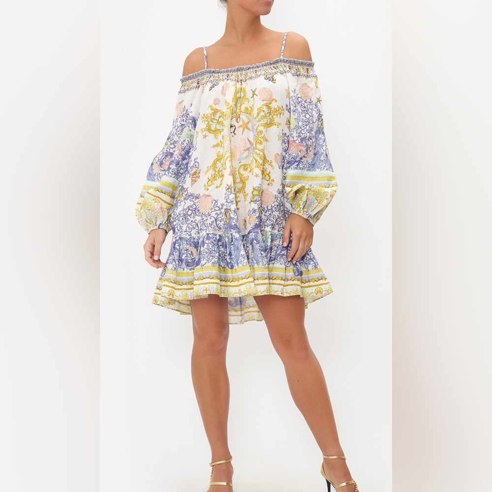 Camilla Star of the Sea Off Shoulder Dress with Straps